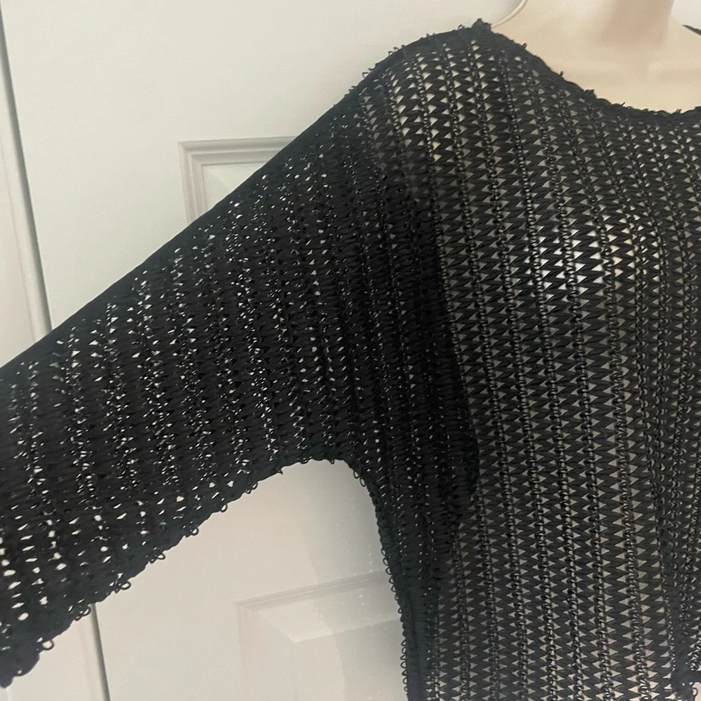 ZARA- Sexy Black Cutout Sweater - XS